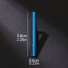 Men's Glossy Two Cut Line French Tie Clip Royal