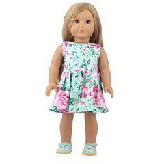 18 Inch Doll Skirt Set with Dress and Underwear