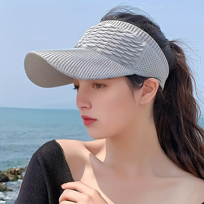 Summer Visor Hat Crochet Sun Beach Sports Hats