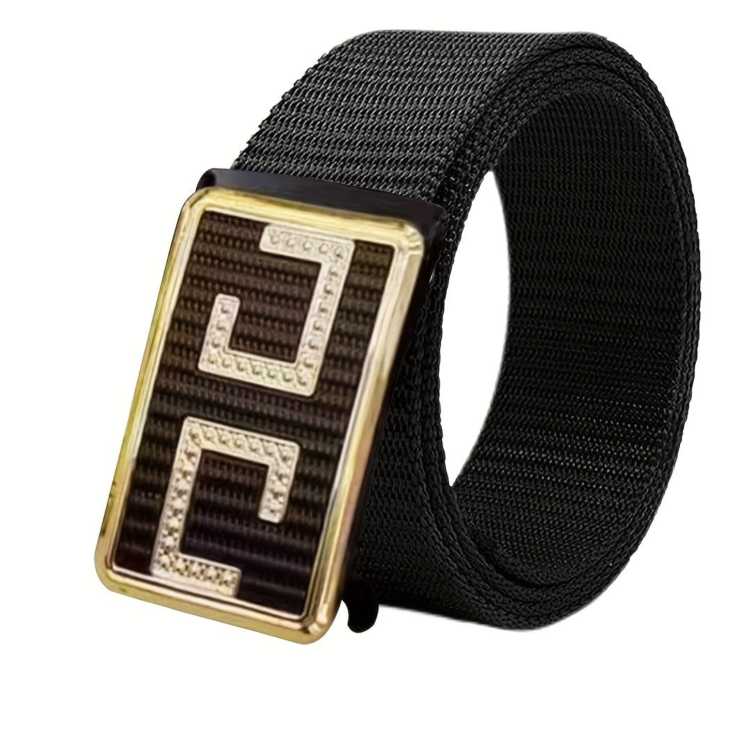 Men's Belt Slider Belt Two C Casual Belt Bite Metal
