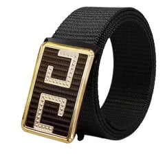 Men's Belt Slider Belt Two C Casual Belt Bite Metal