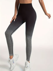 Gradient Yoga Leggings High Waist Fitness Running Workout Pants