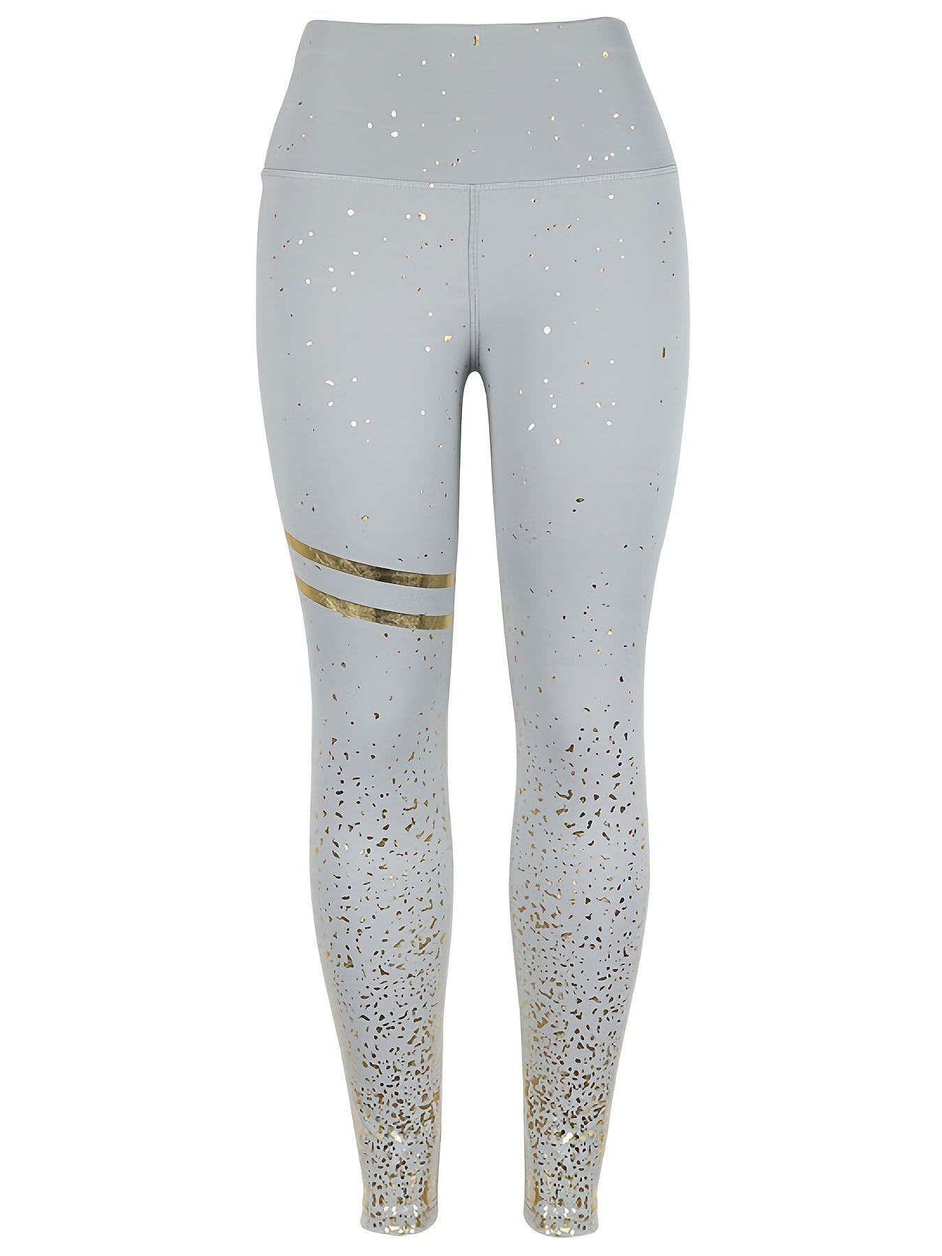 Stretch Tummy Control Yoga Leggings with Starry Sky Print