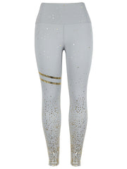 Stretch Tummy Control Yoga Leggings with Starry Sky Print