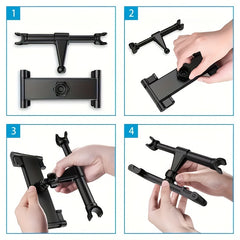 Tablet Headrest Holder Stand Cradle for iPad, Galaxy Tabs, Cellphones & Tablets