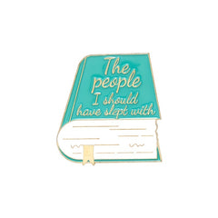 Colorful Book Cover Badge Brooch - Reading Personality Gift