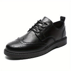 Men's Brogue Wingtip Derby Dress Shoes Lace-up Formal Business Events