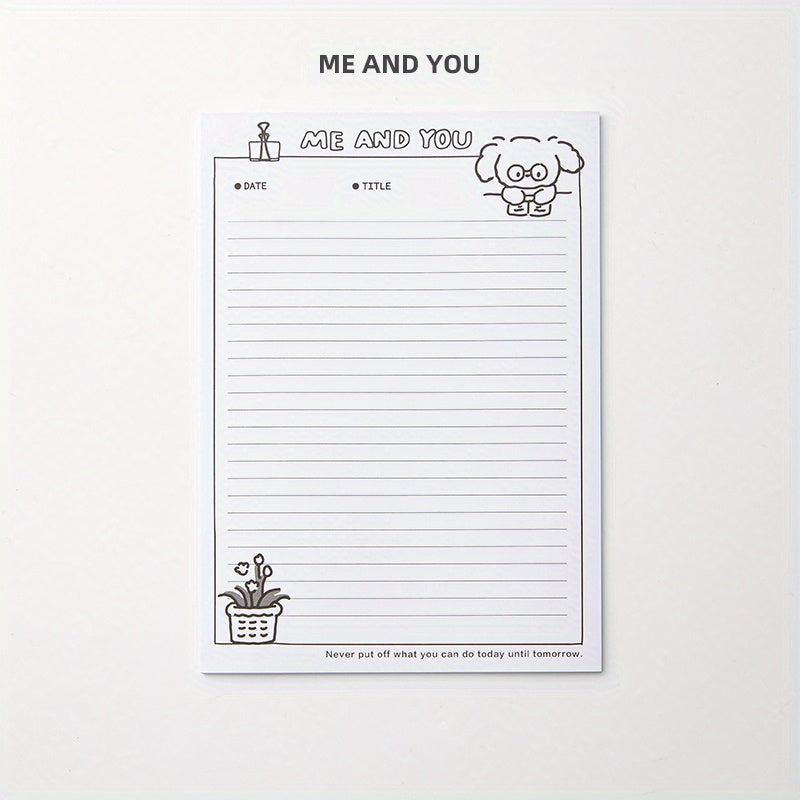30 Sheets B5 Notepads Thickened Tearable Paper for Learning & Memo