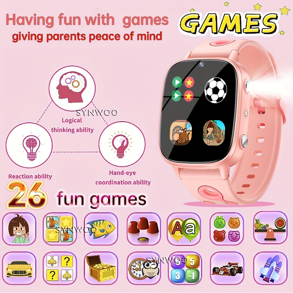 Synwoo Kids Smart Watch with HD Touchscreen Long Lasting Camera & Games