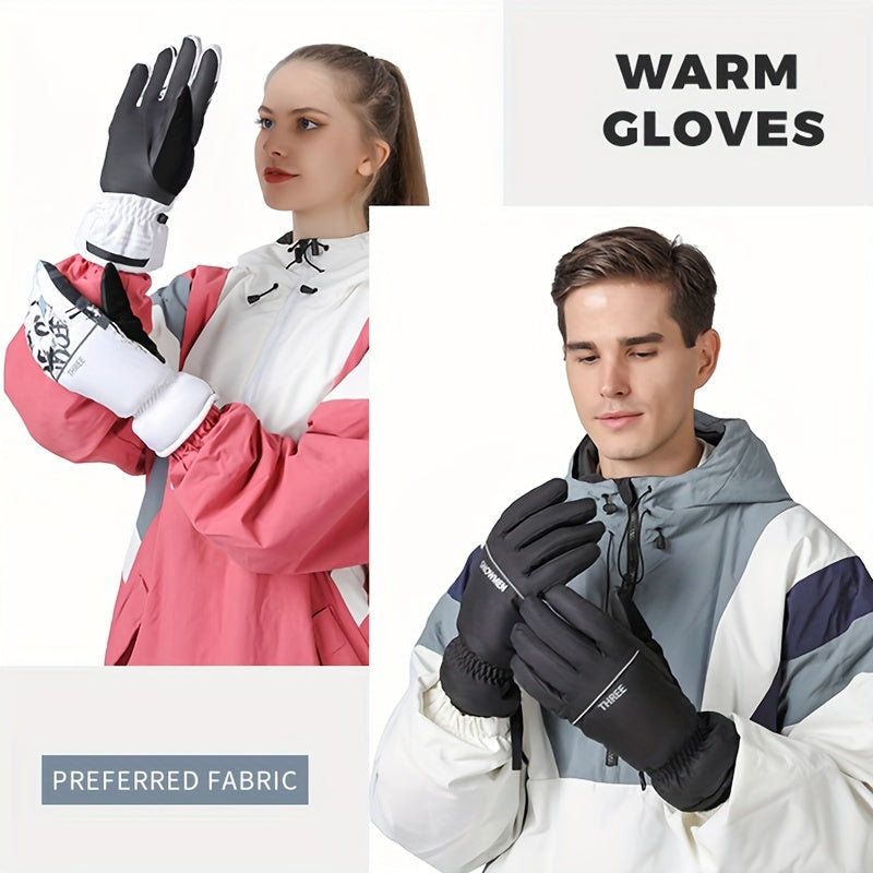 Snowmen Winter Warm Ski Gloves Waterproof Touch Screen Motorcycle Cycling