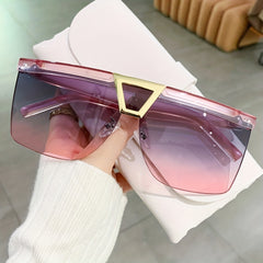 Y2K Gradient Lens Sunglasses Vintage Punk Style UV400