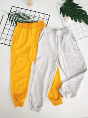 2pcs Boys Casual Active Sweatpants Quick Dry Jogger Sports Pants