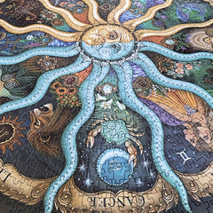 1000pcs Zodiac Astrology Jigsaw Puzzle Matte Finish Space Themed Paper Craft