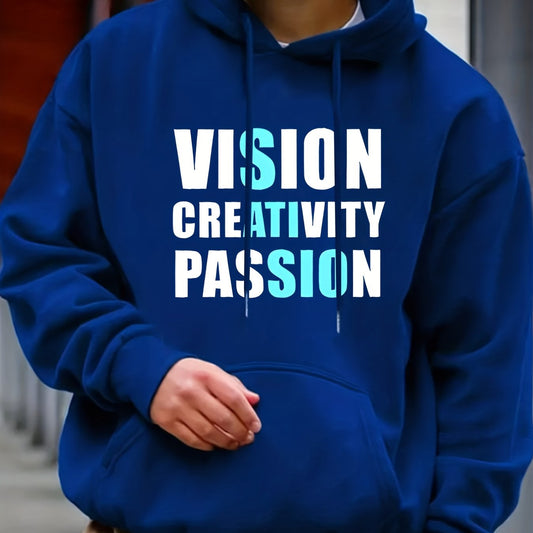 Men's Casual PASSION Hooded Sweatshirt Long Sleeve Streetwear Hoodi