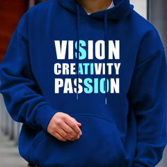 Men's Casual PASSION Hooded Sweatshirt Long Sleeve Streetwear Hoodi