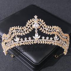 Baroque Queen Crystal Crown Bridal Tiaras And Crowns For Women