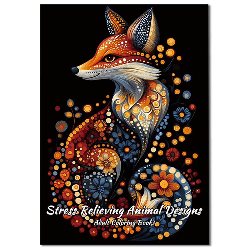 Relax Animal Coloring Book for Adults - Perfect Gift for Friends