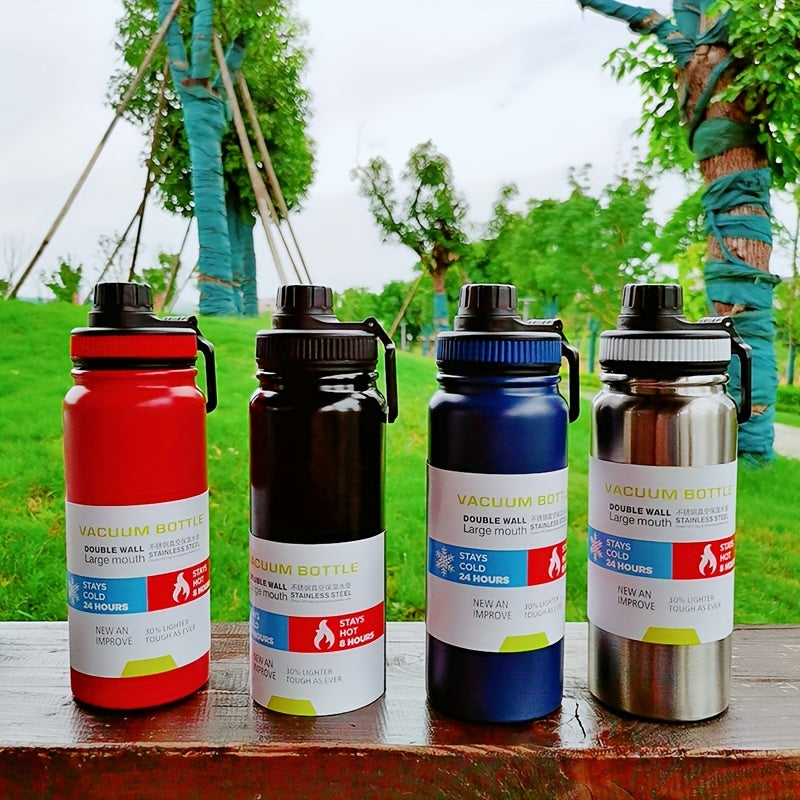 Large Capacity Insulated Water Bottle with Tea Filter, Stainless Steel Leakproof