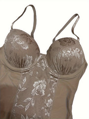 Lace Shaping Bodysuit Push Up Tummy Control Slimmer Slip
