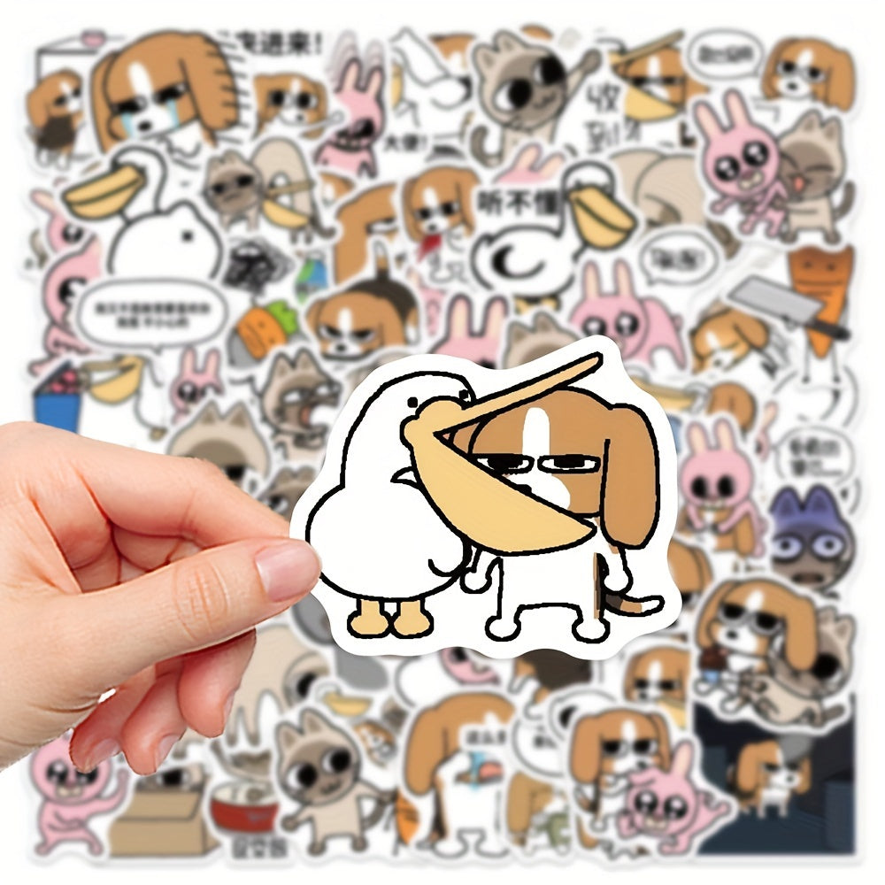 70pcs Cartoon Siamese Liphu Series Waterproof Graffiti Stickers