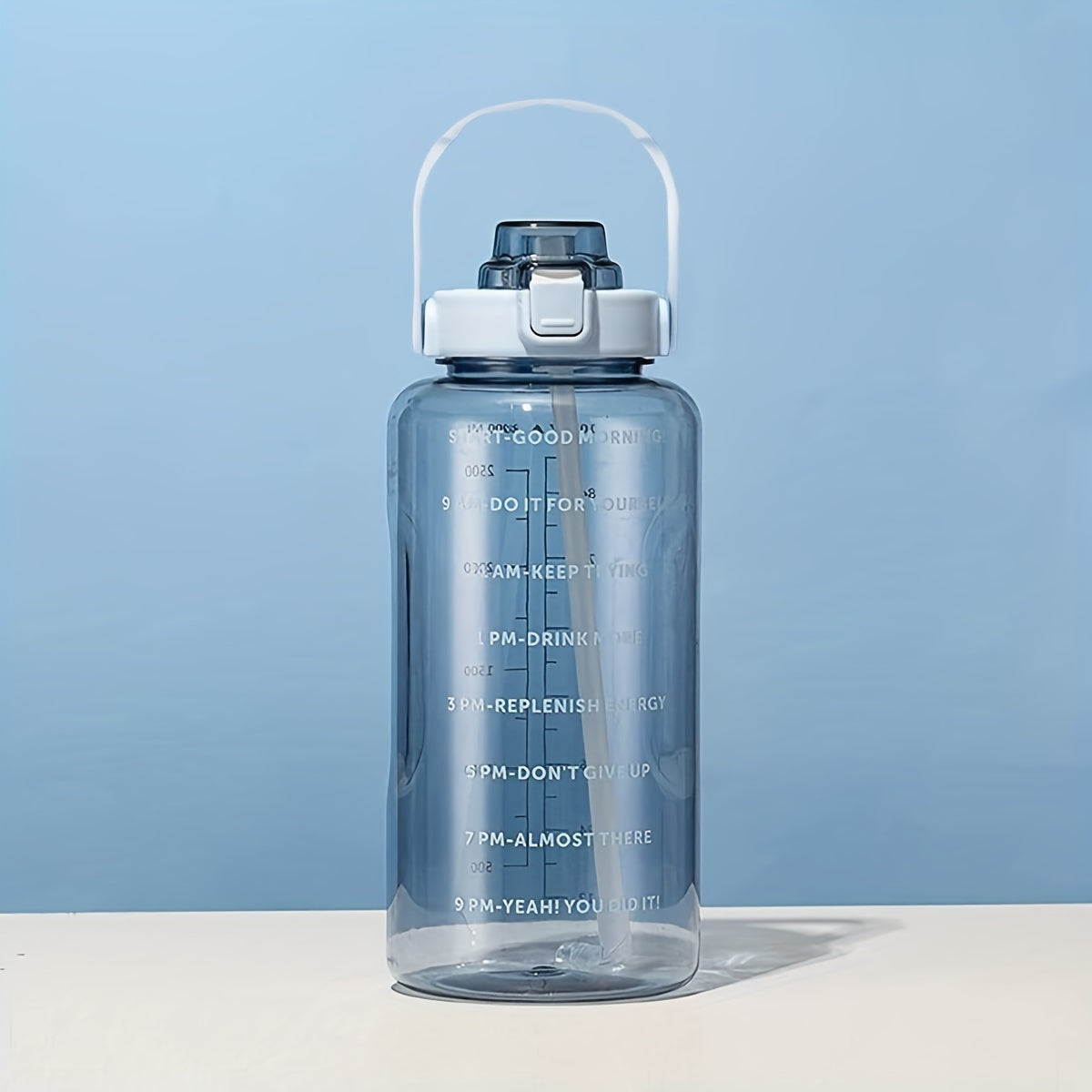 70oz Portable Transparent Fitness Water Bottle Leak Proof