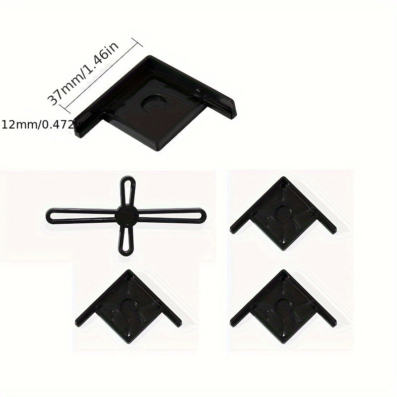 Fish Tank Bottom Corner Protection Plastic Bracket Glass Angl