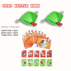 Catch Bugs Game Family Board Games Lizard Mouth Mask Party Funny