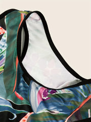 Tropical Tank Bra & Shorts Underwear Set