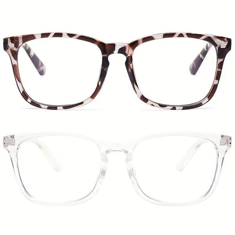 2pcs Light Blocking Glasses Anti Eyestrain & UV Glare Eyewear