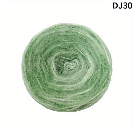 Gradient Rainbow Yarn Acrylic Polyester Soft Scarf Sweat