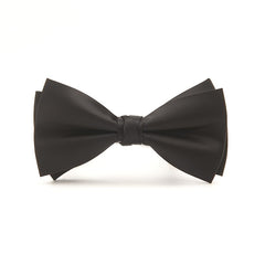 Men's Groom Wedding Bow Tie Plain Big Bow Tie