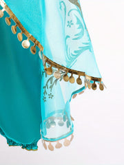 Toddler Girls Sequins Top & Mesh Pants Princess Costume