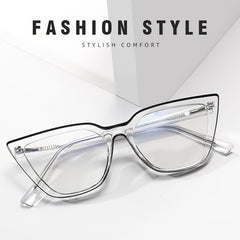 Light Blocking Cat Eye Computer Glasses Women Men TR90