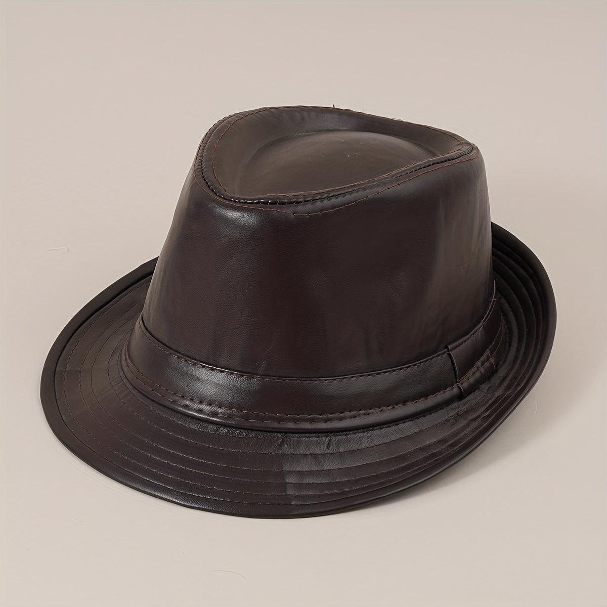 British Style Jazz Hat Male Spring Autumn Retro Curved Brim Top Hat