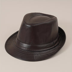British Style Jazz Hat Male Spring Autumn Retro Curved Brim Top Hat
