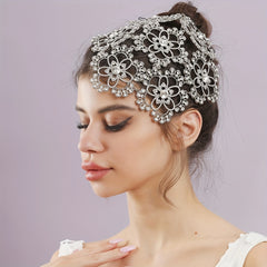Silver & Gold Rhinestone Crown Hairband Wedding Bride Prince King Queen Crown