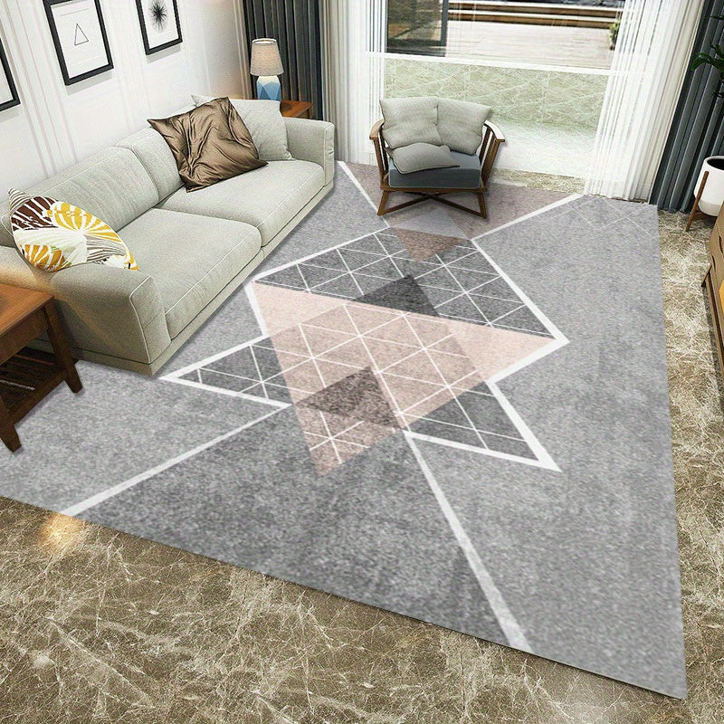 Modern Geometric Area Rug Soft Comfortable Nordic Carpet Machine Washable