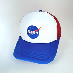 Printed Letter Mesh Cap Spring Summer Sponge Baseball Cap Truck Driver Cap