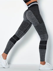 High Waist Sports Leggings For Women Hip Lifting Yoga Pants Elastic Gym Tight