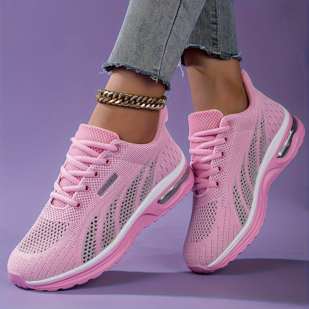 Women's Mesh Breathable Sports Shoes Lightweight Travel Walking Shoes