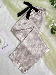 Striped Bow Sleep Bottoms Home Sleep Pants