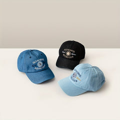 Unisex Adjustable Baseball Cap w/ Letter Embroidery for Sport