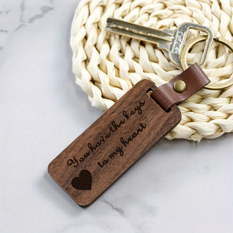 Walnut Keychain Keyring Creative Pendant Ornament Bag Wallet Gift