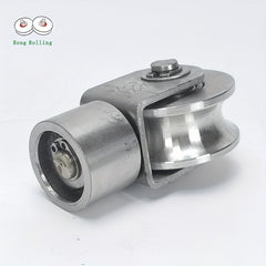2pcs 304 Stainless Steel Sliding Gate Roller U Groove 16mm Universal Wheel