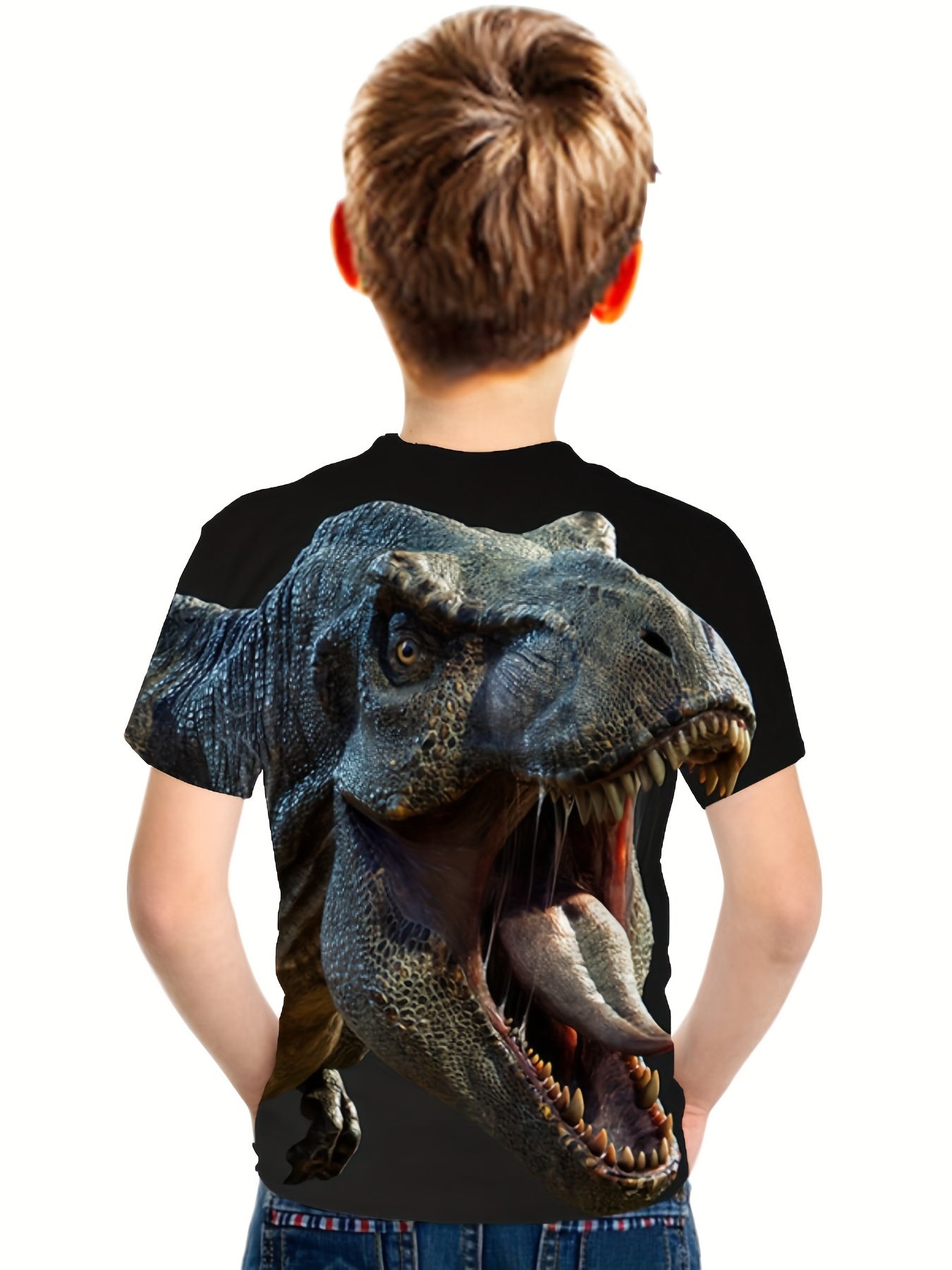 Boy's Dinosaur Graphic T-shirt Casual 3D Print Tee Kid's Clothing