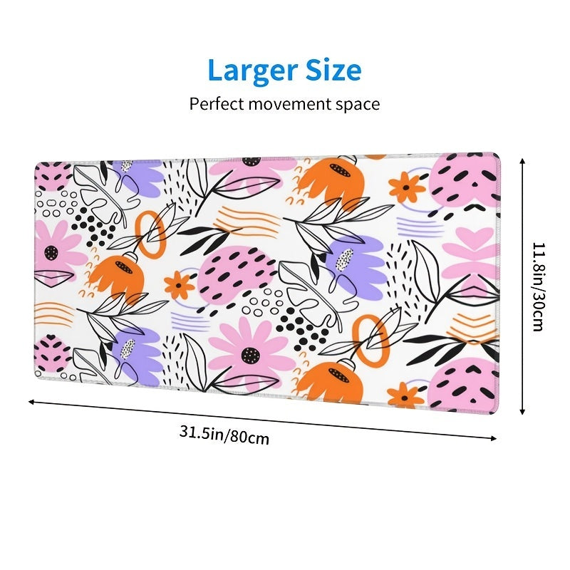 Large Gaming Mouse Pad 80x29cm Non-Slip Waterproof Keyboard Mouse Mat