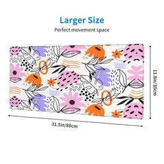Large Gaming Mouse Pad 80x29cm Non-Slip Waterproof Keyboard Mouse Mat
