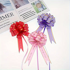 10pcs English Letter 3D Ribbon for Gift Bags - Plastic Ribbon for Decor