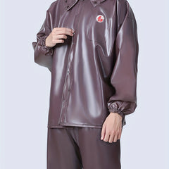 Windproof Rain Set, High Elastic Thick Raincoat & Pants, Outdoor Cycling Hiking