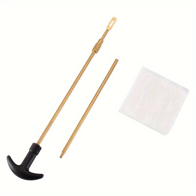 Portable Heavy Duty Cleaning Kit Rod Brass Bristles Brush Set